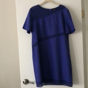 ASOS Blue Mini dress with Asymmetric Detailing